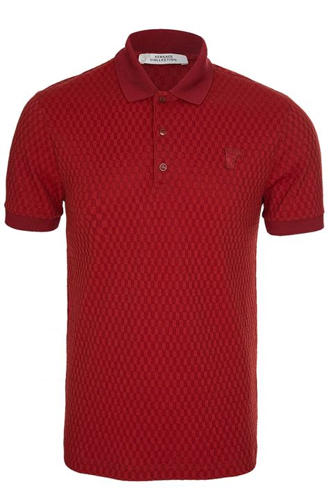 red versace polo|Versace polo shirt size guide.